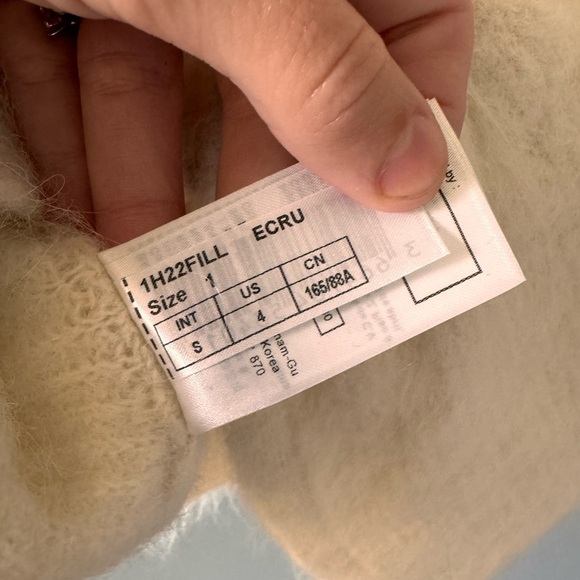 Ba&sh Fill Twisted back sweater Alpaca fur - Picture 7 of 13